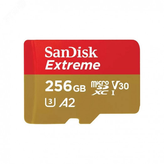 Карта памяти 256GB MicroSD Extreme UHS I, V30, U3, SDXC, 190 МБ/с, Class 10