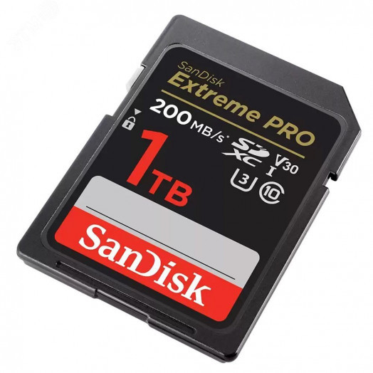 Карта памяти 1TB SD Extreme Pro UHS I, SDXC, 200  МБ /с, Class 10