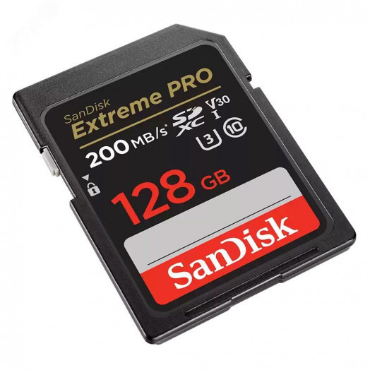 Карта памяти 128GB SD Extreme Pro UHS I, SDXC, 200 МБ/с, Class 10