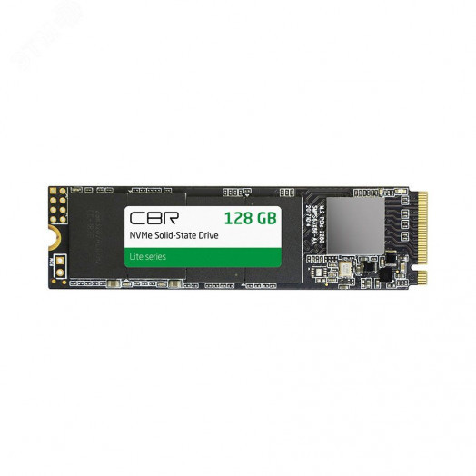 Накопитель SSD М.2 2280 128 Гб, NVMe 1.3, SM2263XT, 3D TLC NAND, 1800/550 Мб/сек, серия Lite