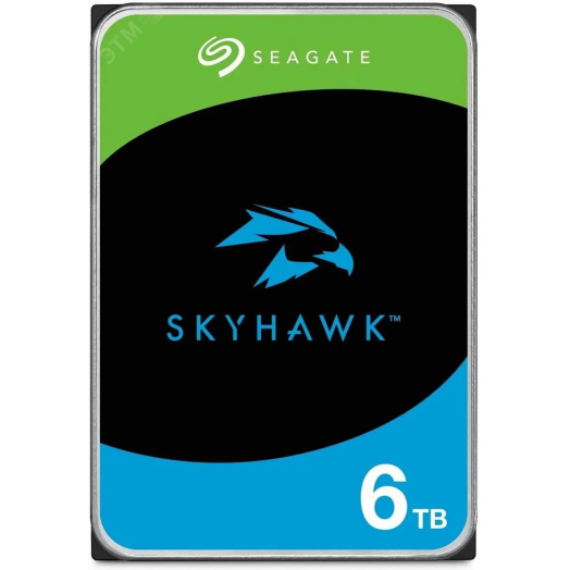 Жесткий диск 6TB SkyHawk 3.5'', SATAIII, 5400 об/мин, 256 МБ