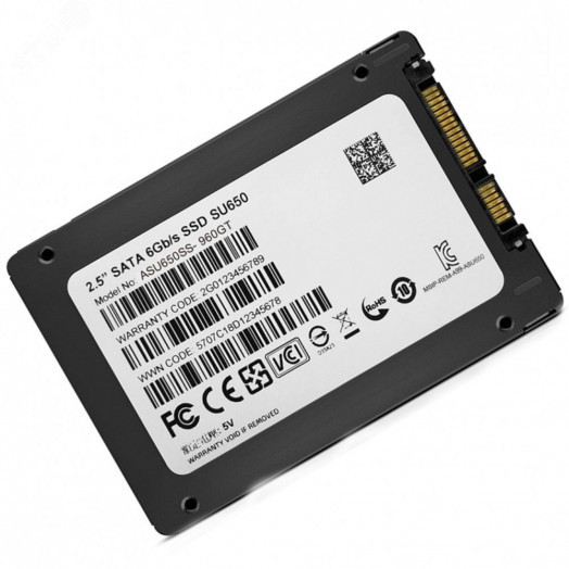 Накопитель SSD 2.5'' 960GB SU650, SATA III, 3D TLC NAND, 520/450 Мб/с