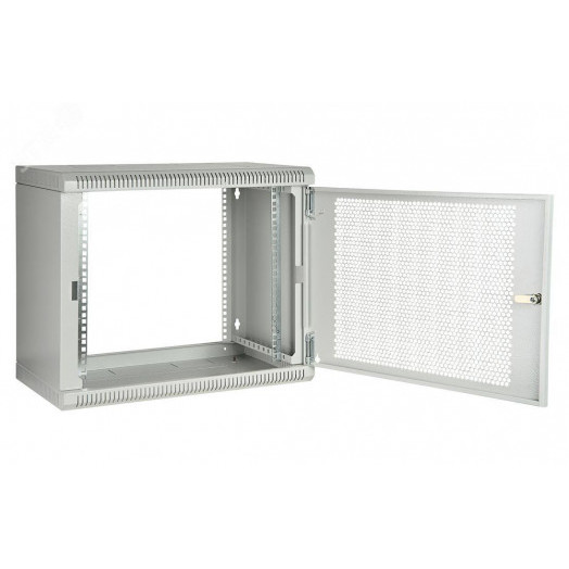 Шкаф телекоммуникационный настенный разборный 9U 600x650 ШТ-НСр-9U-600-650-П дверь перфорированная