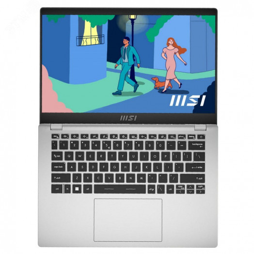 Ноутбук Modern 14 C12M, Core i5-1235U/8/SSD512Gb/14''/IPS/FHD/Win11/silver