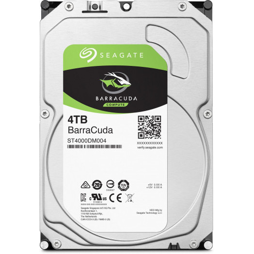 Жесткий диск 4TB Barracuda 3.5'', SATAIII, 5400 об/мин, 256 МБ