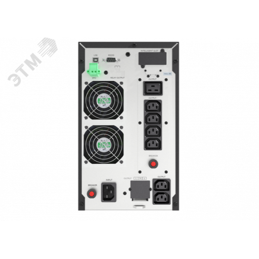 Источник бесперебойного питания Online, Tower 3000ВА/2700Вт. USB/RS-232/EPO/SNMPslot, 6 IEC С13 + 1 IEC С19 + Terminal, без АКБ