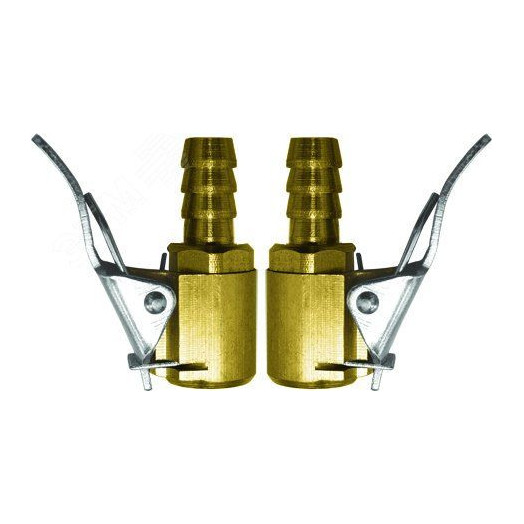 Адаптеры на шланг, ниппельный наконечник 6 мм, 2 шт.