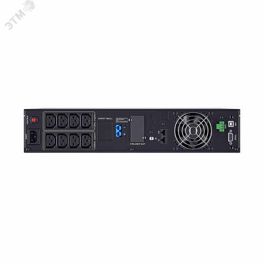 Источник бесперебойного питания Online Rack/Tower 1000ВА/900Вт. USB, RS-232, SNMP Slot, EPO, 8 IEC С13, 12В /9Ач. х 2