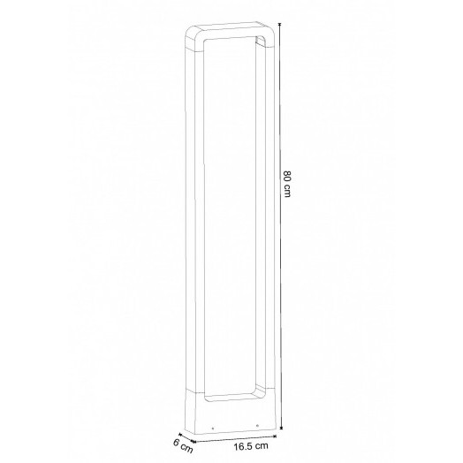 Светильник ландшафтный Arte lamp TRAPEZIO A2080PA-1BK 1*LED Металл Чёрный