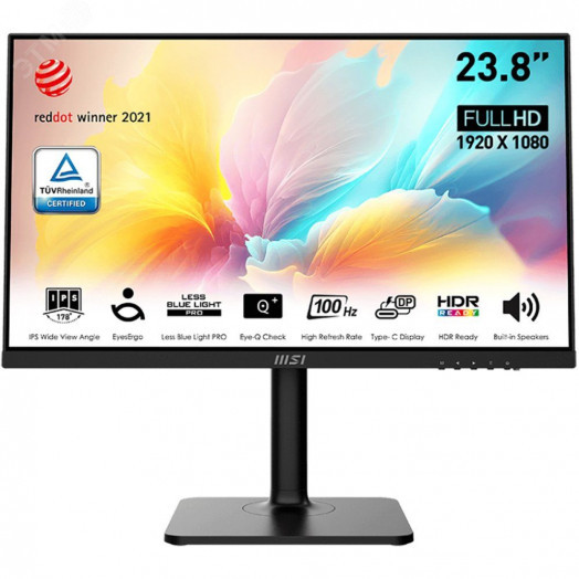 Монитор для компьютера 23.8'' Modern MD2412P,IPS,1920x1080,HDMI,Type C,1ms,300cd,MM,Pivot