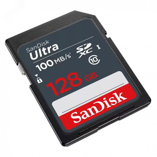 Карта памяти 128GB SD Ultra, SDXC, 100 МБ/с, Class 10