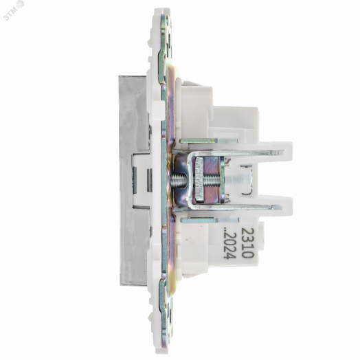 SKANDY Розетка без заземления с защитными шторками 10А SK-R01N никель IEK