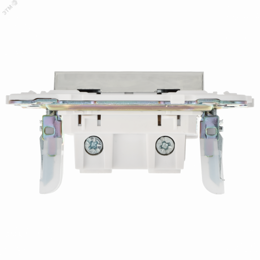 SKANDY Розетка без заземления с защитными шторками 10А SK-R01N никель IEK