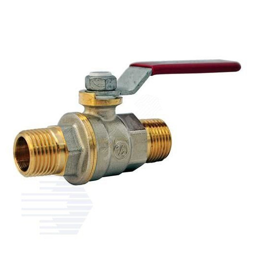 Кран шаровой R913L Ду 15 1/2' Ру42 НР полнопроходной рычаг красный