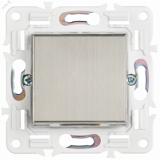 SKANDY Выключатель 1-клавишный кнопочный 10А SK-V14N никель IEK