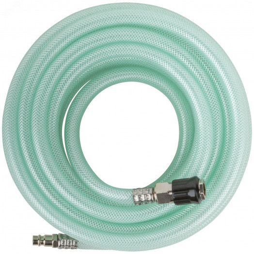 Шланг-удлинитель, армированный ПВХ с быстросъемными коннекторами, диаметр 10х15 мм, 10 м