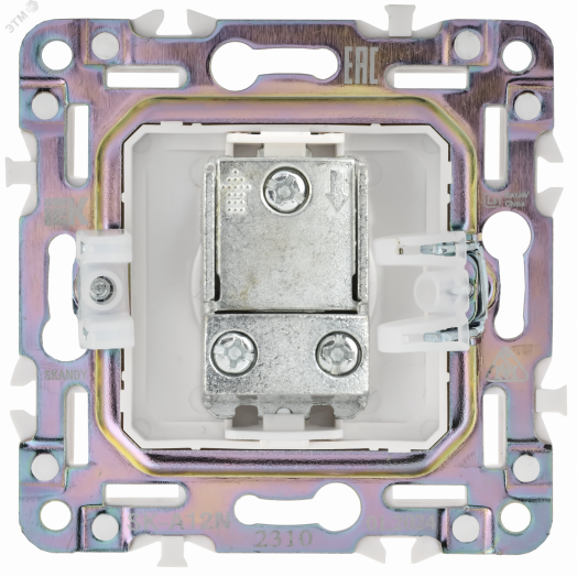 SKANDY Розетка TV проходная SK-A17N никель IEK