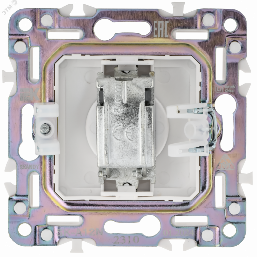 SKANDY Розетка TV оконечная SK-A12N никель IEK