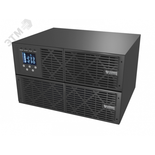 Источник бесперебойного питания / UPS Online, Rack/Tower 10000ВА/9000Вт, USB/RS-232/SNMP Slot/EPO, Клеммная колодка (1), (12В /9Ач. х 16)