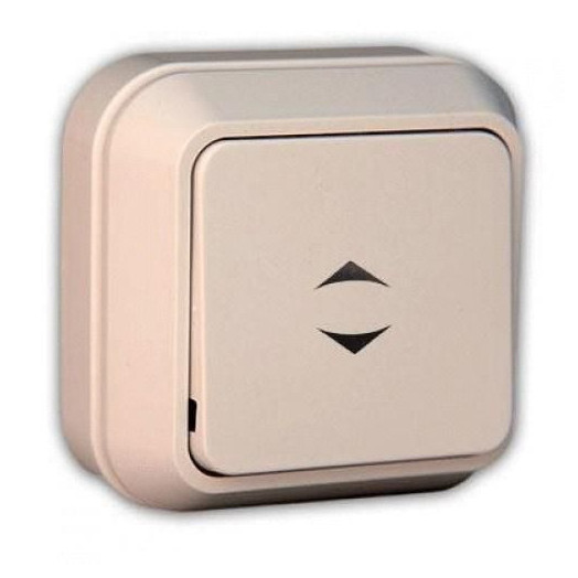 Переключатель проходной 1-кл. ОП 10А IP20 крем. Makel 45205