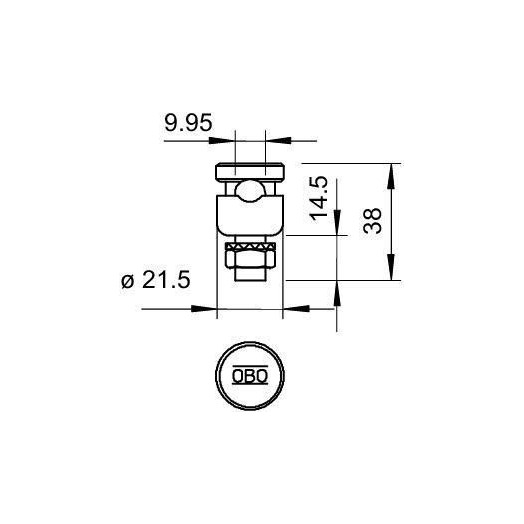Соединитель Rd 8-10мм с напорной ванной 5001 N-FT OBO 5304164