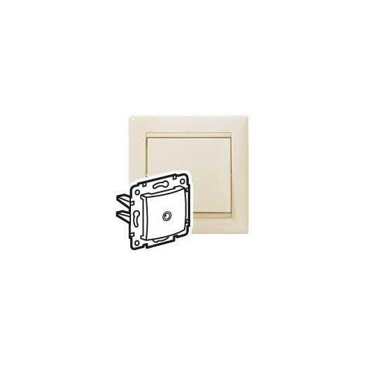 Розетка телевизионная оконечная TV СП Valena 10дБ механизм сл. кость (DIY-упак.) Leg 695617