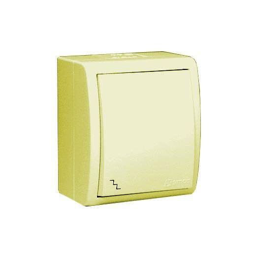 Переключатель проходной 1-кл. ОП Simon 15 Aqua 10А IP54 с подсветкой винтов. зажим сл. кость Simon 1594204-031