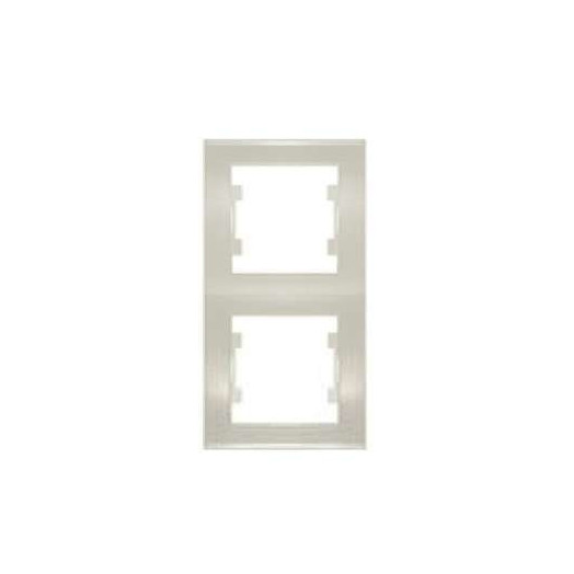 Рамка 2-м Бриллиант верт. сл. кость UNIVersal 7948677