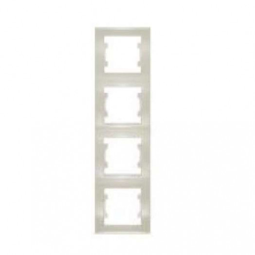 Рамка 4-м Бриллиант верт. сл. кость UNIVersal 7948714