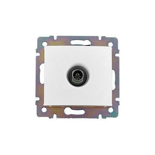 Розетка телевизионная проходная TV СП Valena 14дБ механизм бел. (DIY-упак.) Leg 694291