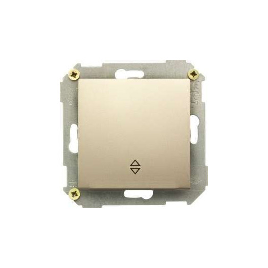 Переключатель проходной 1-кл. СП Simon 34 10А IP20 механизм шампань Simon 34201-034