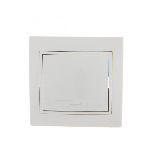 Выключатель промежуточный 1-кл. СП Mira 10А IP20 с бел.вставкой бел. LEZARD 701-0202-107