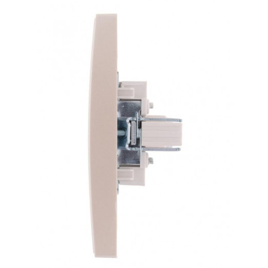 Розетка компьютерная 1-м СП Rain RJ45 жемчуж./бел. перламутр. LEZARD 703-3030-139