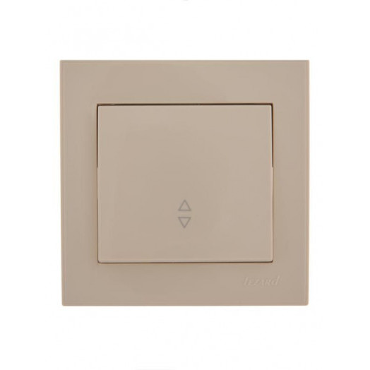 Переключатель проходной 1-кл. СП Rain IP20 крем. LEZARD 703-0303-105