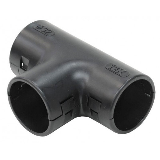 Тройник открывающийся TI32G черн. IEK CTA10D-TIG32-K02-020