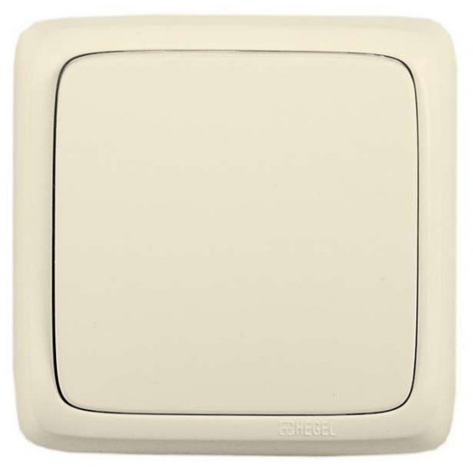 Переключатель 1-кл. ОП Альфа 10А IP20 250В с изолир. пластиной сл. кость HEGEL ВА10-163-01