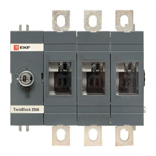 Рубильник 3п 250А без рукоятки управления TwinBlock PROxima EKF tb-s-250-3p