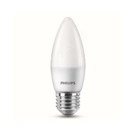 Лампа светодиодная ESS LED Candle 6.5-60Вт свеча матовая 2700К тепл. бел. E27 827 B38 ND FR PHILIPS 929001811407