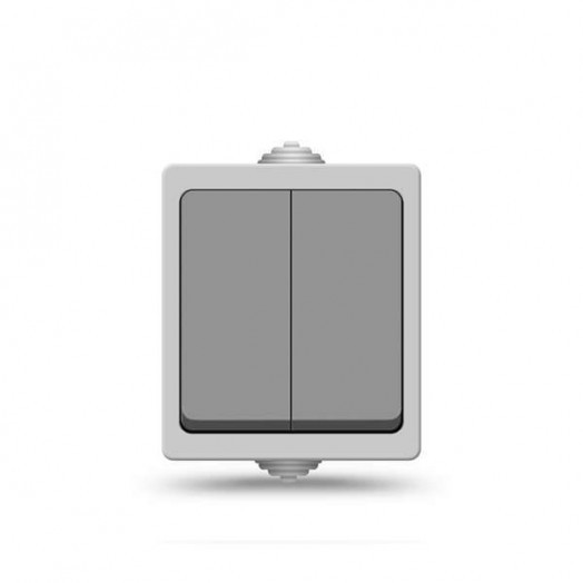 Выключатель 2-кл. Аллегро IP54 сер. UNIVersal 1280