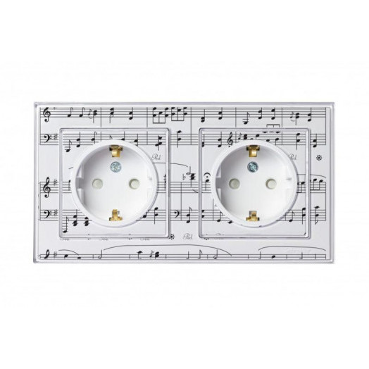 Розетка 1-м СП AtlasDesign Art 16А IP20 с заземл. защ. шторки механизм бел. SE ATN200145