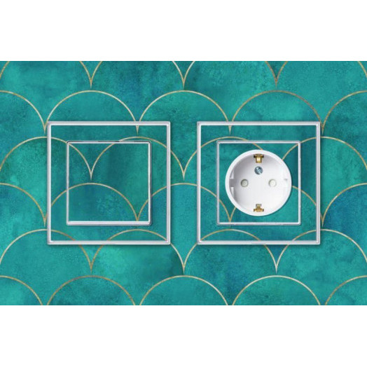 Розетка 1-м СП AtlasDesign Art 16А IP20 с заземл. защ. шторки механизм бел. SE ATN200145