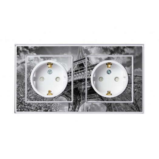 Розетка 1-м СП AtlasDesign Art 16А IP20 с заземл. защ. шторки механизм бел. SE ATN200145