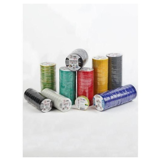 Изолента ПВХ 15ммх20м желт./зел. ЭРА C0036548