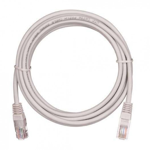 Шнур коммутационный кат.5E (класс D) U/UTP 4 пары 100МГц 2хRJ45 (8P8C) T568B заливной мж BC чистая медь LSZH нг(В)-HF сер. 0.5м (уп.10шт) NETLAN EC-PC4UD55B-BC-LSZH-005-GY-10