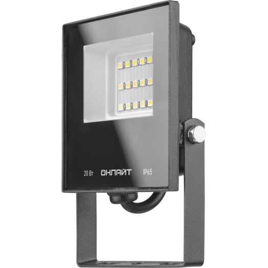 Прожектор светодиодный 61 949 OFL-20-6K-BL-IP65-LED 20Вт 6000К IP65 1600лм черн. ОНЛАЙТ 61949