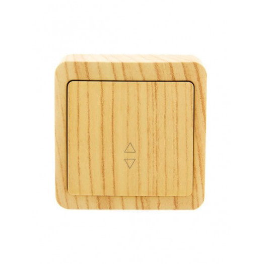 Переключатель проходной 1-кл. 1п ОП Viola 10А IP20 беленый дуб LEZARD 751-5200-105