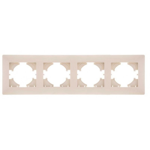 Рамка 4-м Bravo беж. GUSI С1040-003