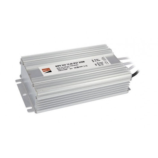 Блок питания для светодиодной ленты 320Вт 13.3А 24В IP67 BSPS влагозащ. метал. Pro+ JazzWay 5024274