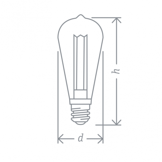 Лампа светодиодная 14 232 NLL-SC17-ST64-4-230-1.8K-E27-PMMA прозрачная 1800К тепл. бел. E27 200лм 220-240В Navigator 14232