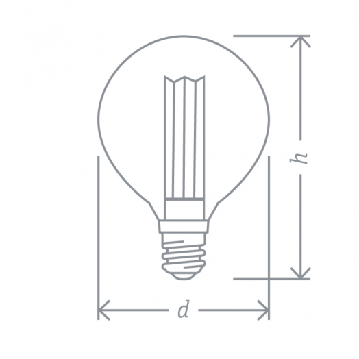 Лампа светодиодная 14 233 NLL-SC17-G95-4-230-1.8K-E27-PMMA прозрачная 1800К тепл. бел. E27 200лм 220-240В Navigator 14233